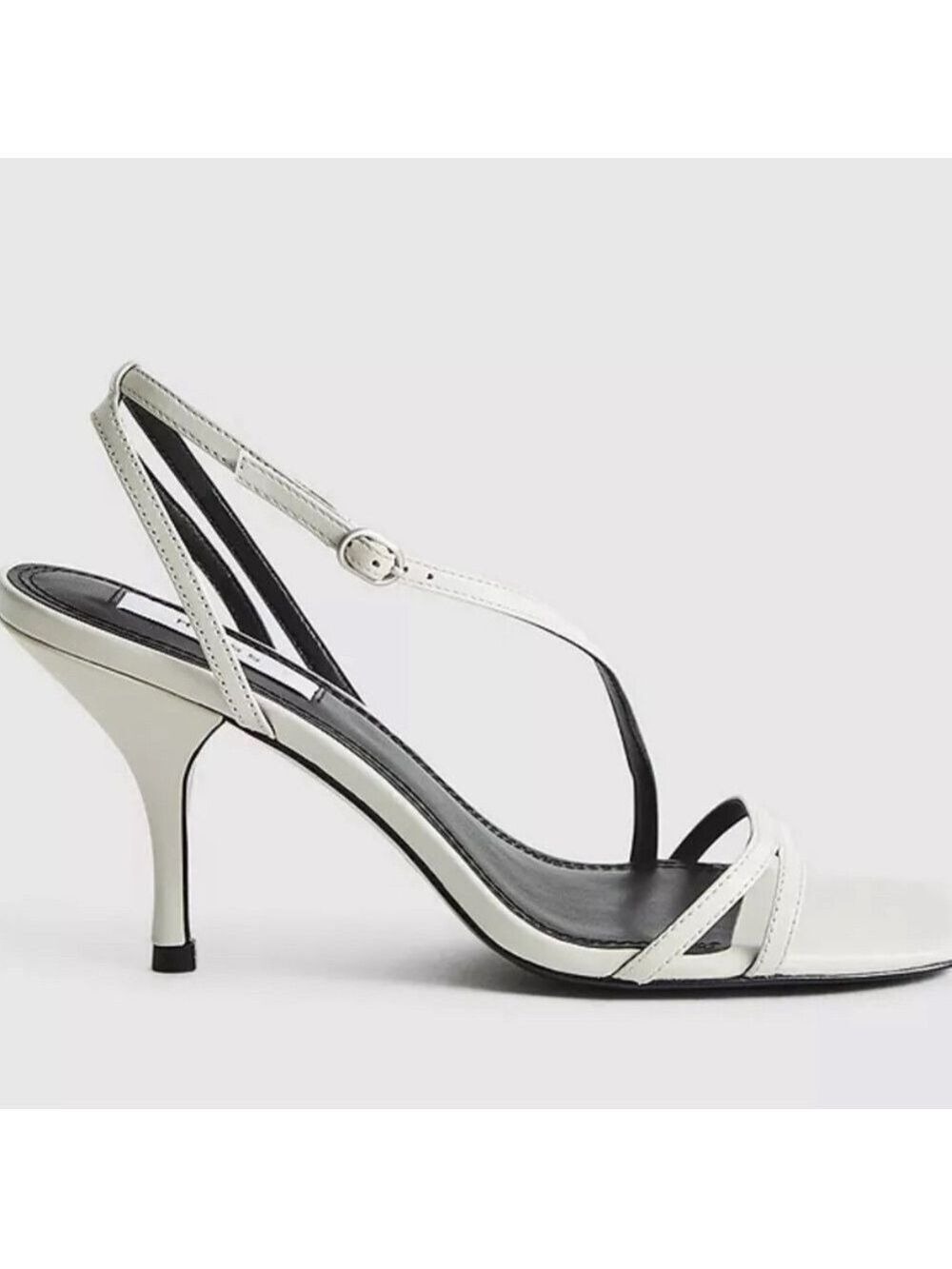 Reiss Bali Heeled Strappy Stiletto Sandals in Off White Size 40, US 9.5 - Picture 3 of 12